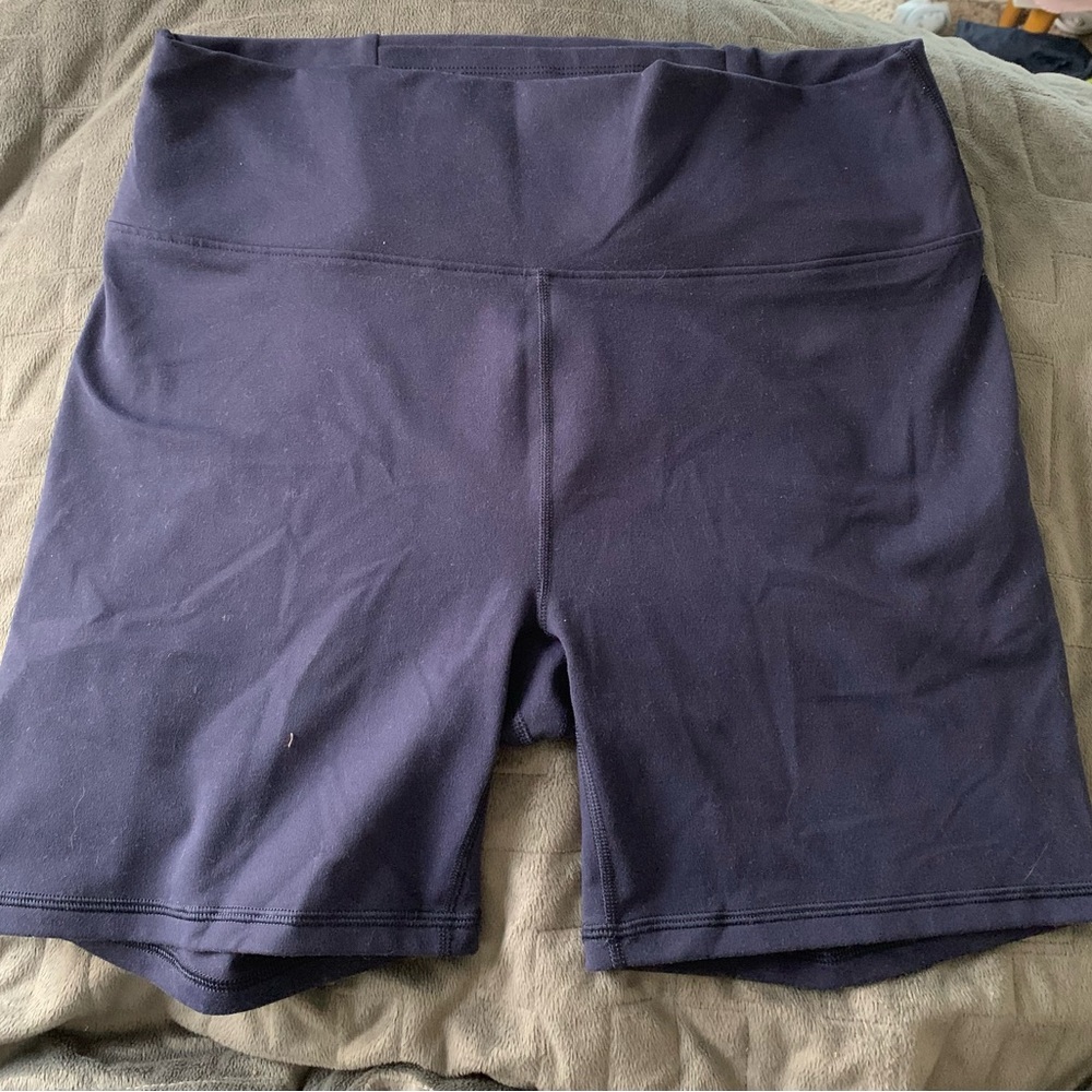 Fabletics Powerhold bike shorts in Navy